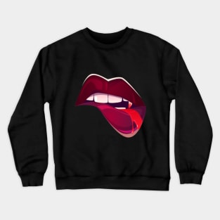 Vampire Lips Crewneck Sweatshirt